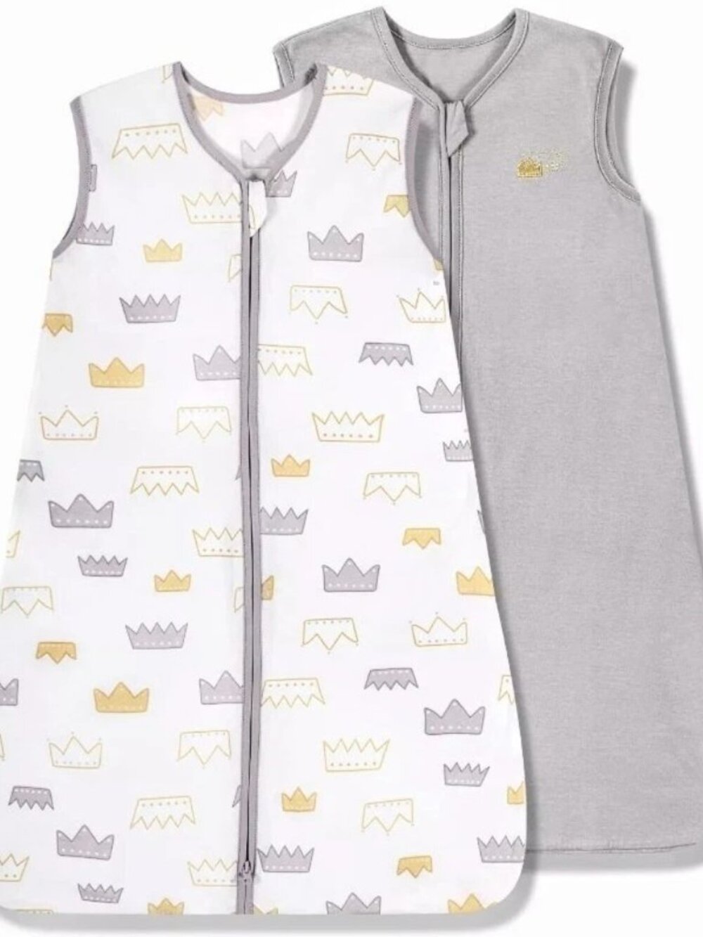 TILLYOU NEW 2pk Sleep Sack Cotton Wearable Blanket Baby Infant Newborn 0-3-6 M